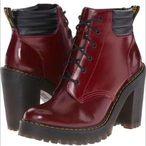 Dr. Martens Persephone Red Boots